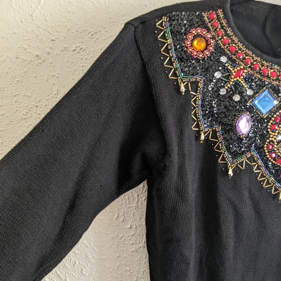 Vintage Victoria Harbour Bedazzled Sweater - Picture 2 of 8